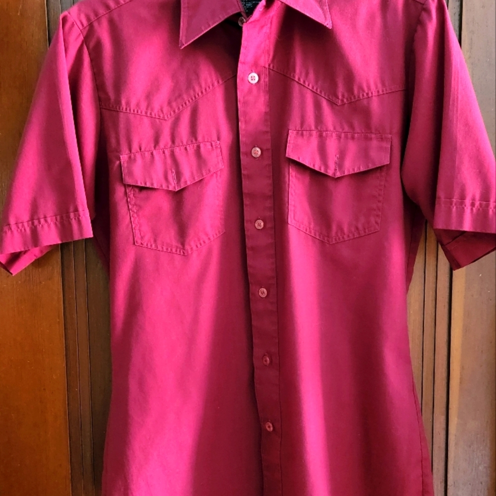 Vintage 1970's Kingsport western style short sleeve shirt